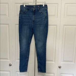 Old Navy Blue Skinny Jeans High-Rise Tapered